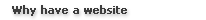 Why have a website